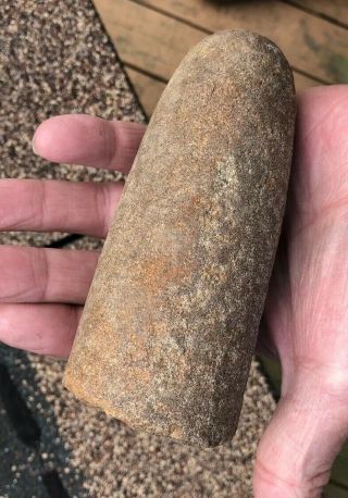1/2 Of Ancient Indian Stone Roller Pestle From Along Navesink River Red Bank Nj