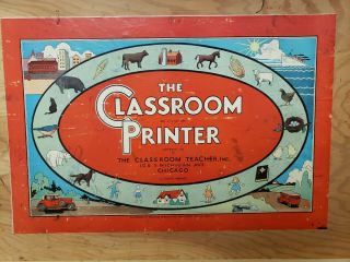 Vintage 1932 The Classroom Printer - Stamp Set The Classroom Teacher 250,  Stamps 2