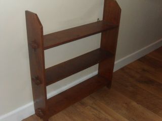 Early 20h Century Shelves - Arts & Crafts - Wall Mounted - Oak