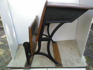 Antique School Desk Heywood 2 Wakefield Pat 
