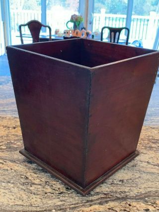Wonderful 19th Century Dovetailed Wood Cane Or Umbrella Stand