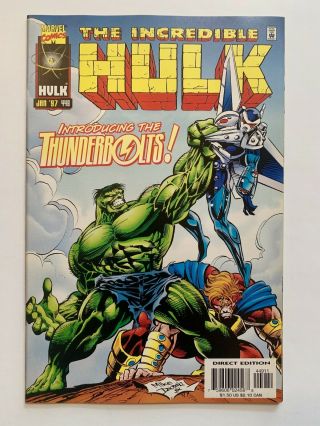 Incredible Hulk 449 1st Appearance Thunderbolts Marvel Comics - Pressed And Nm