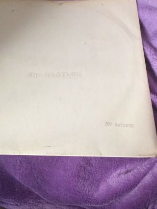 The Beatles Vinyl Lp White Album,  U.  K.  No 0473532.  Mono1968.  V.  G /v G First P