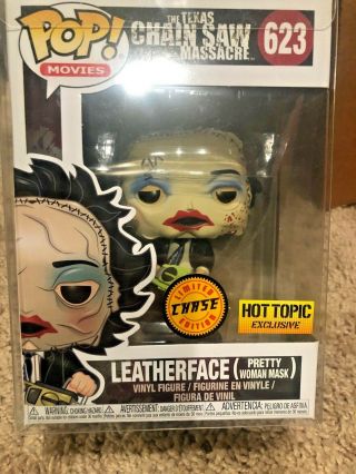 Funko Pop Leatherface Pretty Woman Mask Texas Chainsaw Chase Hot Topic Protector