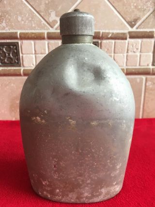 Ww1 Us Army Usmc Aef M1910 Aluminum Canteen Dated 1918