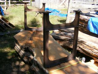 Heavy Cast Iron Table Or Bench Legs 24 " Wide 33 " Tall Rusty