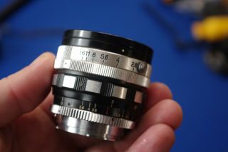 For Exakta Vemar 35mm F/2.  8 Vintage Prime Lens Bittco Declicked Aperture