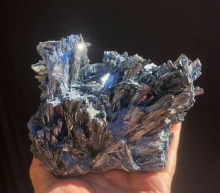 3.  4lbs Shining Stibnite Cluster Mineral Display Specimen