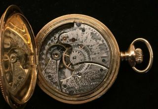 Antique 1892 American Waltham Co Pocket Watch Sz 6s 11 Jewels 25yr Case