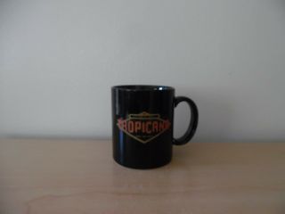 Vintage Tropicana Hotel & Casino Atlantic City Nj Black Coffee/tea Mug 9 Fl.  Oz