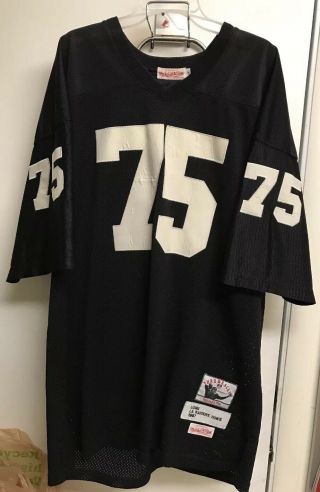 Vintage Nfl Mitchell & Ness Throwback Authentic Howie Long 75 Raiders Size 56