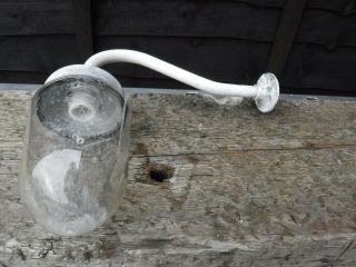 VINTAGE COUGHTRIE SWAN NECK OUTSIDE LIGHT LAMP. 3