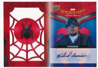 2017 Upper Deck Spider - Man Homecoming Booklet Autograph Michael Chernus 57/100