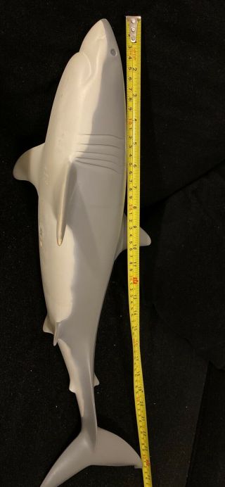 Great White Shark Limited Edition Sculpture Vintage 24 “ Inches By John Perry 2