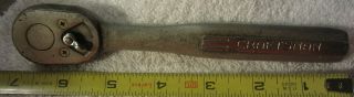 Vintage Craftsman Unmarked =v= Series 3/8 " Socket Wrench,  Ratchet,  Oil Port,  Usa
