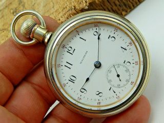 Vintage Antique American Waltham Watch Co Grade 18 18s 7 Jewel Pocket Watch