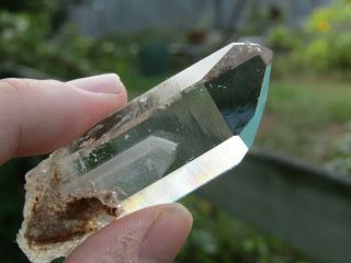 Water Clear Arkansas Quartz Crystal Phantom Window Trigger Aaa Natural