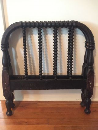 Antique Spindle Bed Single Sized Toddler Size Headboard & Footboard