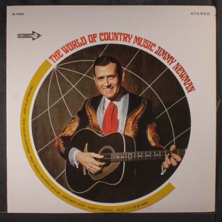 Jimmy Newman: The World Of Country Music Lp (wlp,  Sm Rubber Stamp/date Obc)