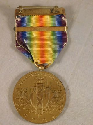 UNITED STATES WWI VICTORY MEDAL with FRANCE CAMPAIGN BAR 3