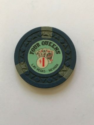 Four Queens Reproduced Casino Chip $1 Las Vegas Souvenir Uncirclulated