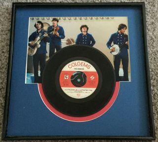 Monkees Framed Wall Art 45 Vinyl Record A Little Bit Me A Little Bit You Colgems