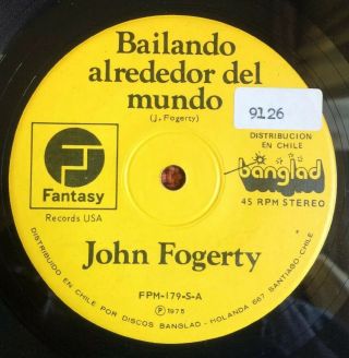 John Fogerty - Chile Single 45 Rpm 7 " 1975 Ex Creedence