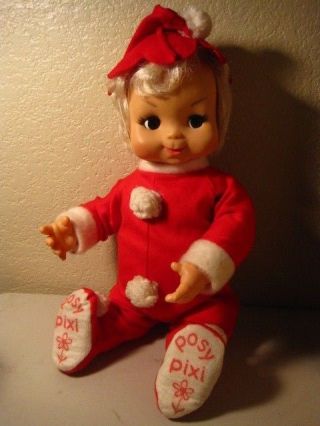 Vintage Sweet 1964 17 " Posy Pixi Baby Usa Doll By Vogue With Box