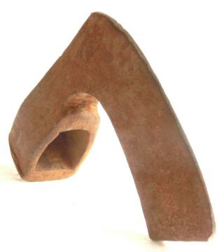 Antique Wrought Iron Blacksmith Made - Viking Style Axe Head Primitive Tool$
