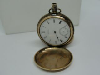 Vintage American Waltham Aw Co.  Pocket Watch Cwc C.  W.  C Co.  Case 4/16/1878