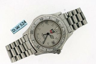 Vintage Tag Heuer 2000 Ss Quartz Professional Midsize Watch Dw524 Nr