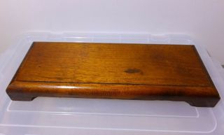 Japanese Vintage Lacquered Wooden Slab Pot Stand For Shohin/mini Bonsai Display