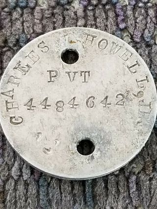 Wwi Us Army Officer Enlisted Infantry Id Dog Tag Badge Disk