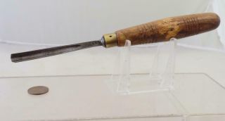Vintage Henry Taylor Wood Carving Gouge Chisel 8 Sweep 1/4 " Cut 7.  75 " Long
