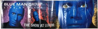 Blue Man Group Luxor Taxi Sign Sticker 14” X 46”