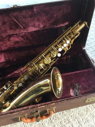 Vintage " The Indiana " By Martin,  Alto Saxophone In Case