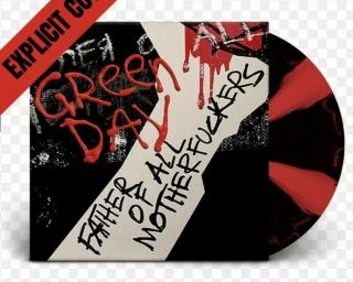 Green Day Father Of All Red And Black Color Vinyl Explicit Cover