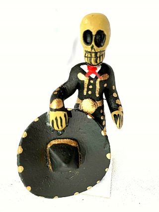 Mariachi Skeleton Figure Day Of The Dead Mexico