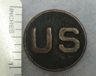 Us Ww1 Vintage U.  S.  Army Collar Disk Enlisted Man Em Insignia