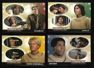 2006 Battlestar Galactica Colonial Warriors Promo Set Of 4 Cards P1 P2 P3 Uk