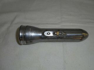 Vintage Ray - O - Vac Rayovac Bullet Metal Flashlight Small 6 - 1/4 " Great