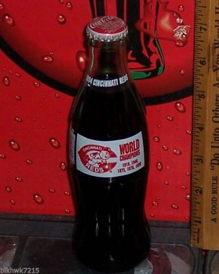 1994 Cincinnati Reds World Champions 1919 1940 1975 1976 1990 8 Oz Coke Bottle
