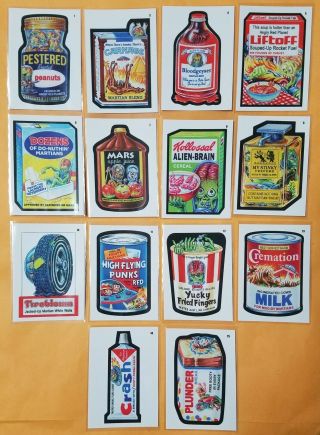 2019 Topps Wacky Packages Mars Attacks Partial Set 14 Of 15