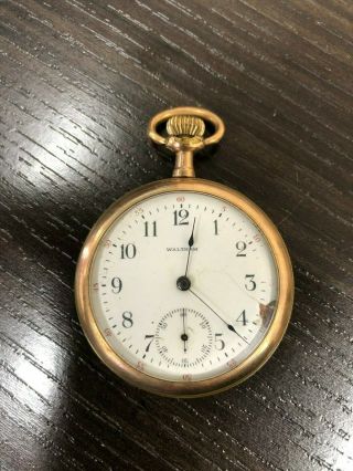 Antique Model 1899 Waltham 17 Jewel Gold Filled Pocket Watch