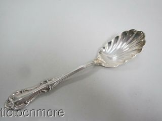 Vintage International Joan Of Arc Sterling Silver Shell Bowl Sugar Spoon 1oz