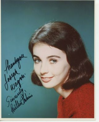 Autographed 8 X 10 Photo Actress Millie Perkins The Diary Of Anne Frank