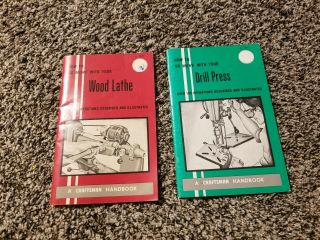 Vintage 1969 Craftsman Wood Lathe & Drill Press Handbooks,  Woodworking