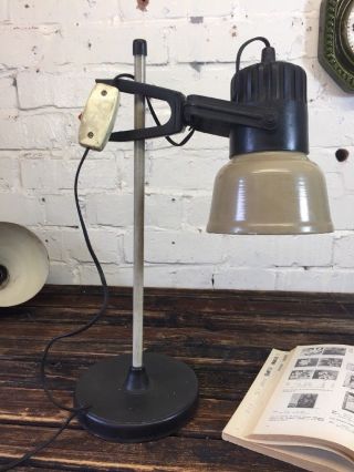 Vintage Desk Lamp Made In Poland By Polamp Adjustable Table Light