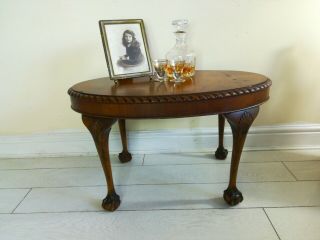 Antique Chippendale Style Coffee Table Ball And Claw Feet