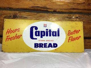 Vintage Capital Bread Sign Mummert Sign Co